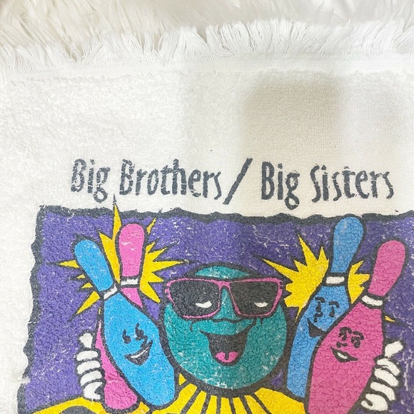 Vintage Bowling Hand Towel Bowl For Kids Sake Big Brothers Big Sisters - Picture 4 of 4